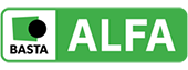 Logga för mörkningen ALFA i BASTA systemet