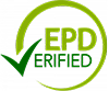 Grön symbol med texten EPD Verified