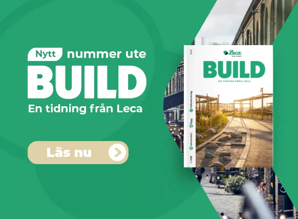 Kampanjmaterial för tidningen BUILD 