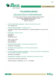 DoP - Leca Infra 10/20 NO