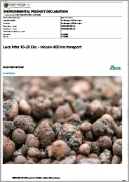 EPD - Leca Infra Eco (återbrukad lättklinker)